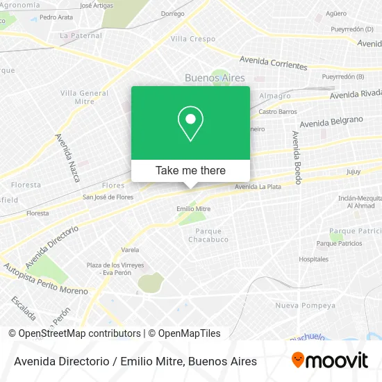 Avenida Directorio / Emilio Mitre map