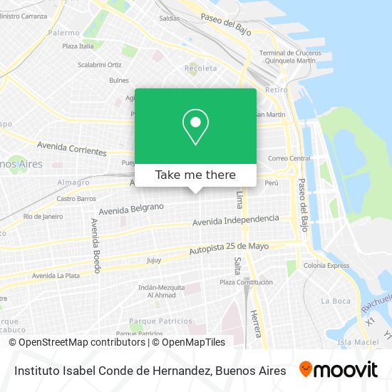 Instituto Isabel Conde de Hernandez map