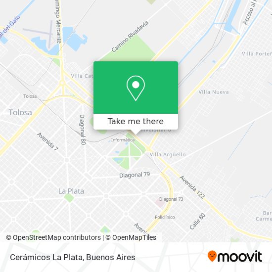 Cerámicos La Plata map
