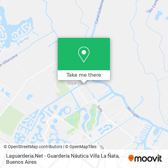 Mapa de Laguarderia.Net - Guardería Náutica Villa La Ñata
