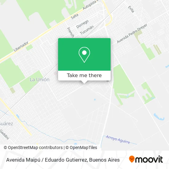 Mapa de Avenida Maipú / Eduardo Gutierrez