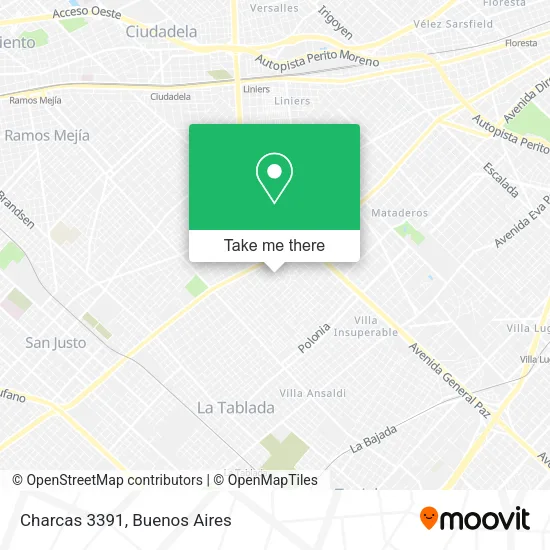Charcas 3391 map