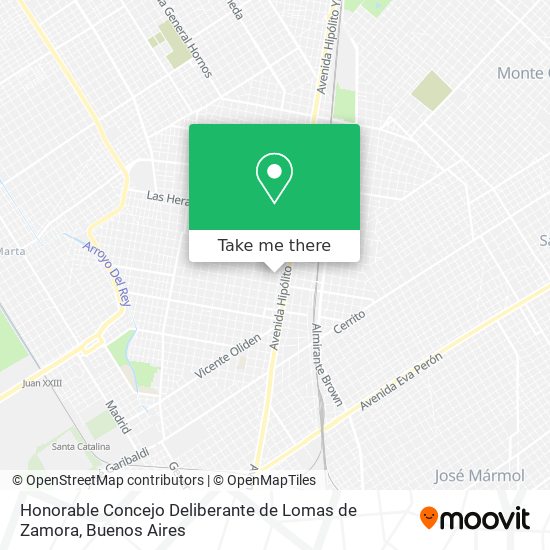 Honorable Concejo Deliberante de Lomas de Zamora map