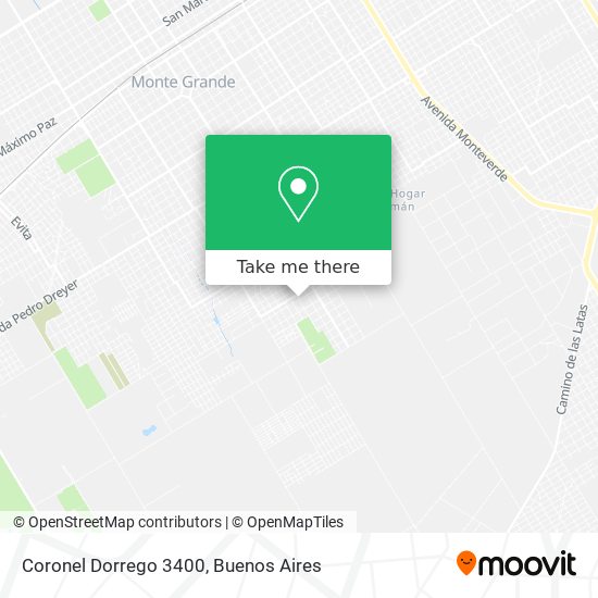 Coronel Dorrego 3400 map