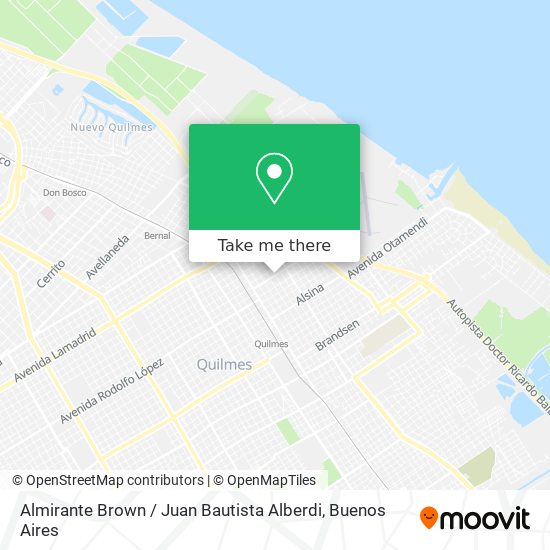 Almirante Brown / Juan Bautista Alberdi map