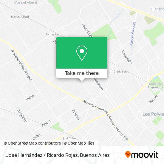 José Hernández / Ricardo Rojas map