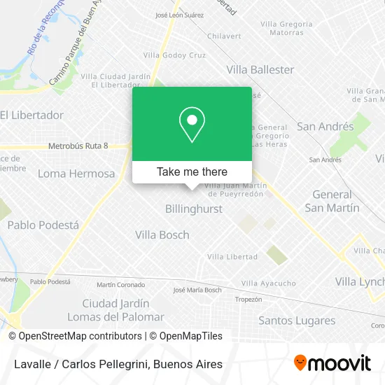 Lavalle / Carlos Pellegrini map