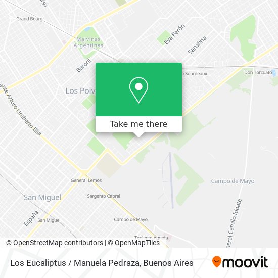 Los Eucaliptus / Manuela Pedraza map