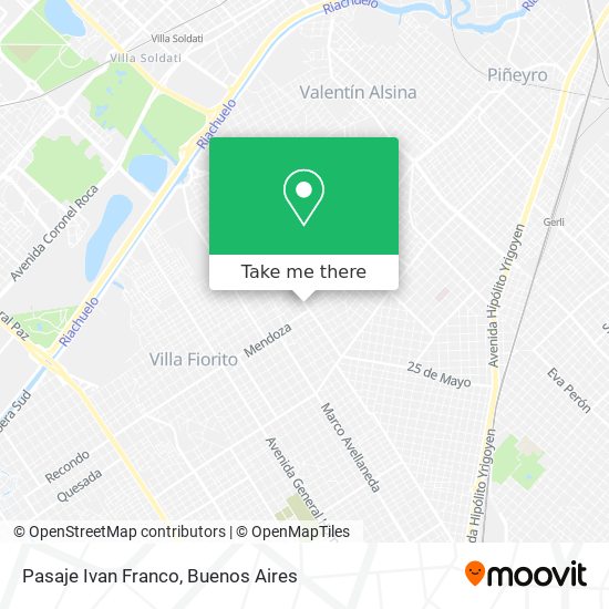 Mapa de Pasaje Ivan Franco