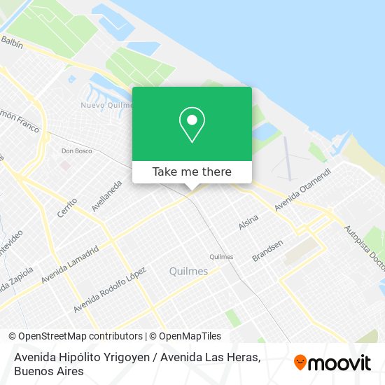 Avenida Hipólito Yrigoyen / Avenida Las Heras map
