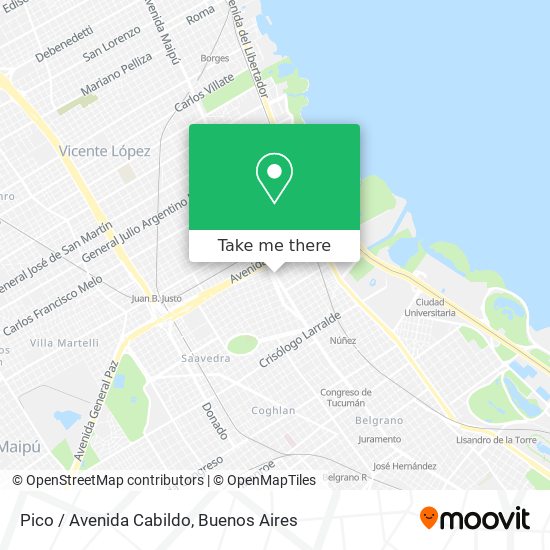 Pico / Avenida Cabildo map