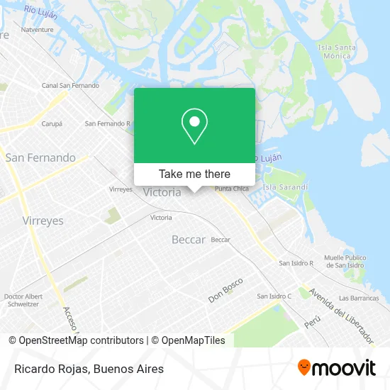 Ricardo Rojas map