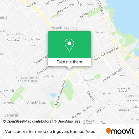 Mapa de Venezuela / Bernardo de Irigoyen