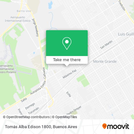 Tomás Alba Edison 1800 map