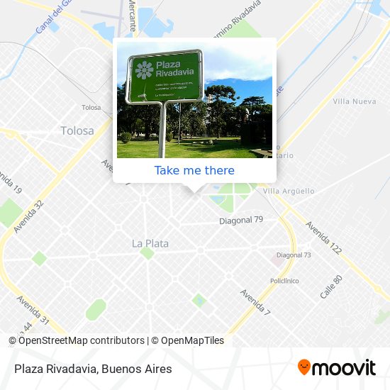 Plaza Rivadavia map