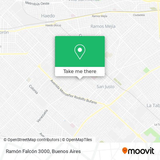Ramón Falcón 3000 map