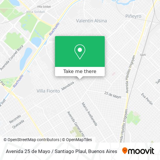 Mapa de Avenida 25 de Mayo / Santiago Plaul