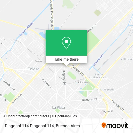 Diagonal 114 Diagonal 114 map