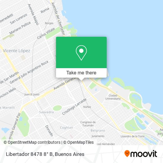 Libertador 8478 8° B map