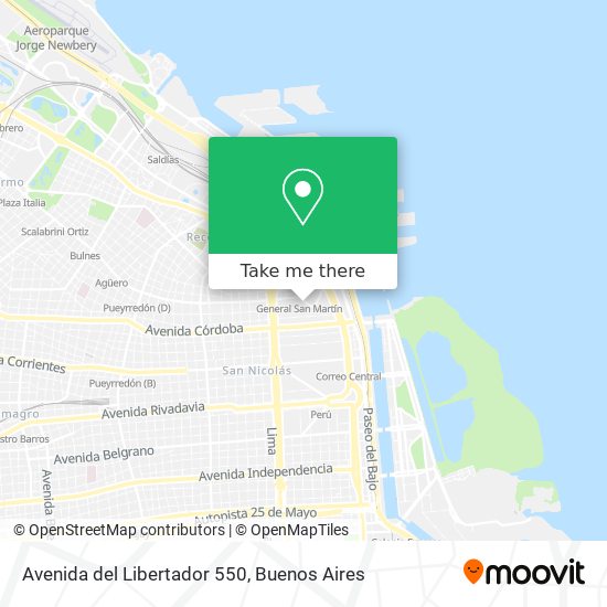 Mapa de Avenida del Libertador 550
