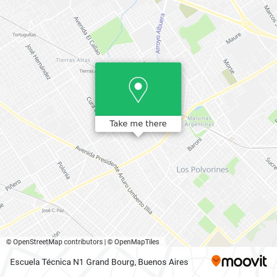 Escuela Técnica N1 Grand Bourg map