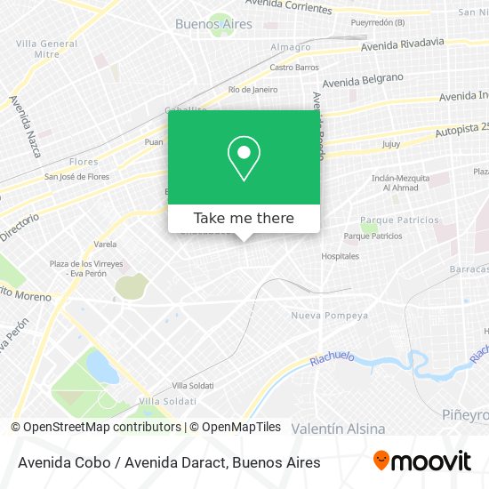 Avenida Cobo / Avenida Daract map