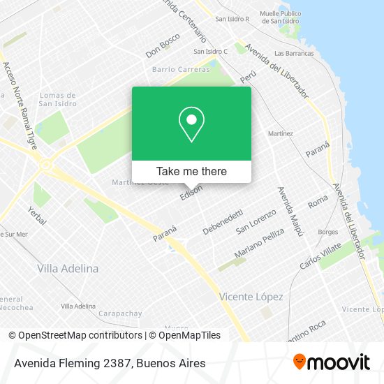 Mapa de Avenida Fleming 2387