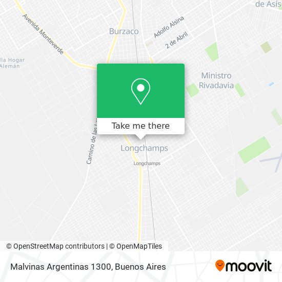 Malvinas Argentinas 1300 map