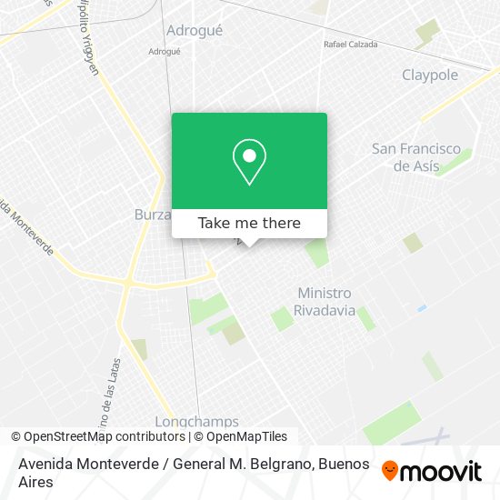 Avenida Monteverde / General M. Belgrano map