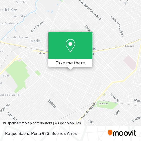 Roque Sáenz Peña 933 map