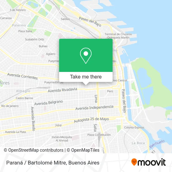 Mapa de Paraná / Bartolomé Mitre