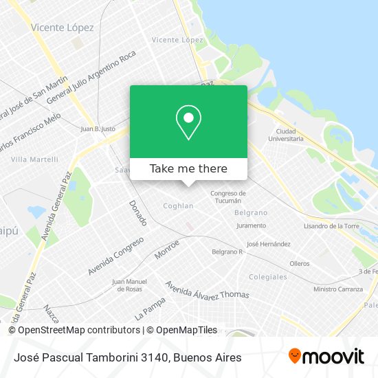 José Pascual Tamborini 3140 map