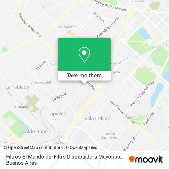 Filtros-El Mundo del Filtro Distribuidora Mayorista map