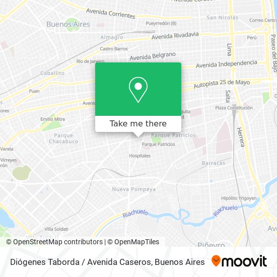 Diógenes Taborda / Avenida Caseros map