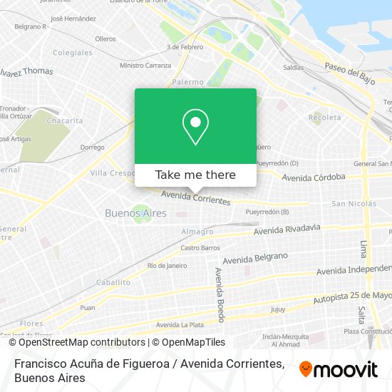 Francisco Acuña de Figueroa / Avenida Corrientes map