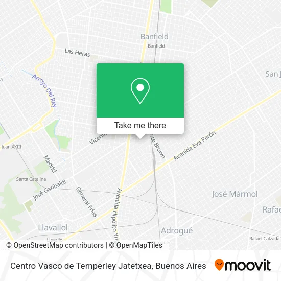 Centro Vasco de Temperley Jatetxea map