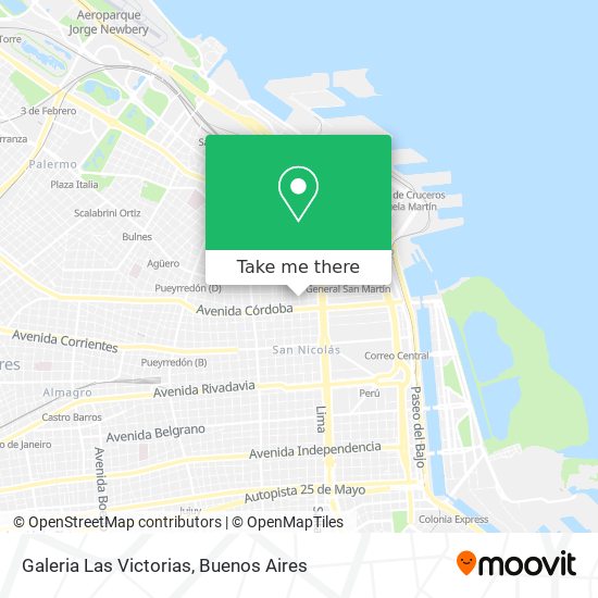 Galeria Las Victorias map