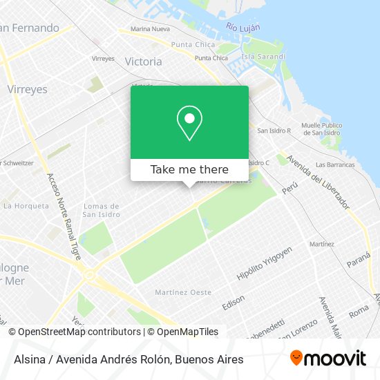 Alsina / Avenida Andrés Rolón map