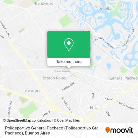Polideportivo General Pacheco (Polideportivo Gral Pacheco) map