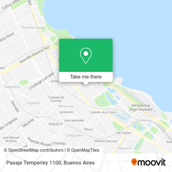 Pasaje Temperley 1100 map