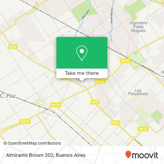 Almirante Brown 302 map