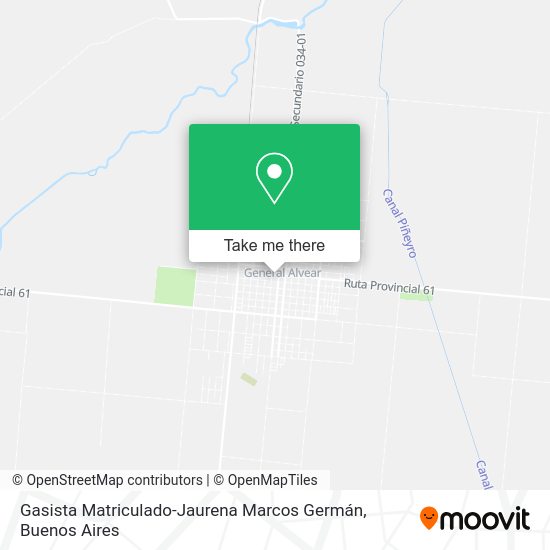 Mapa de Gasista Matriculado-Jaurena Marcos Germán