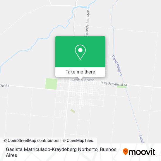 Mapa de Gasista Matriculado-Kraydeberg Norberto