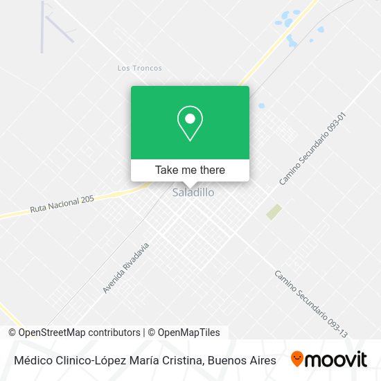 Mapa de Médico Clinico-López María Cristina