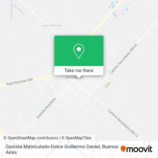 Mapa de Gasista Matriculado-Dolce Guillermo Daniel