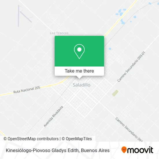 Mapa de Kinesiólogo-Piovoso Gladys Edith