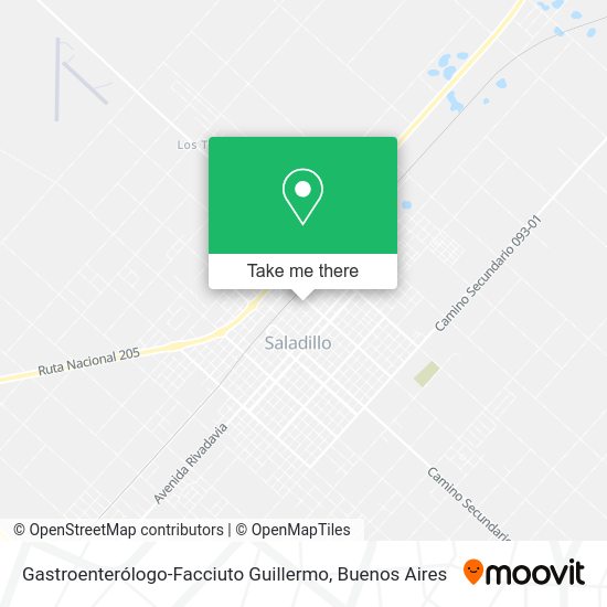 Mapa de Gastroenterólogo-Facciuto Guillermo
