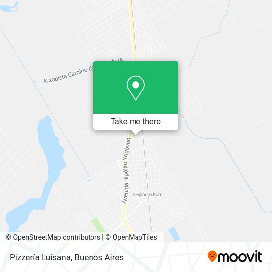 Pizzería Luisana map