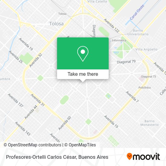 Profesores-Ortelli Carlos César map