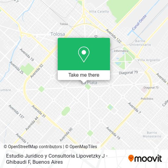 Estudio Jurídico y Consultoria Lipovetzky J - Ghibaudi F map
